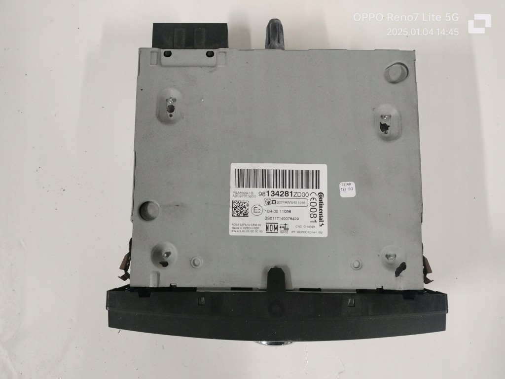 Радио peugeot 301 citroen c-elysee радиопроигрыватель 9813428zdoo Цена