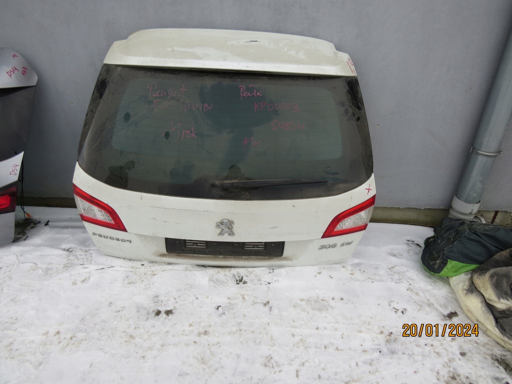 фото №1, Peugeot 508 kombi крышка багажника задняя