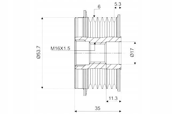 Генератор - сцепление односторонний valeo 588080 Цена