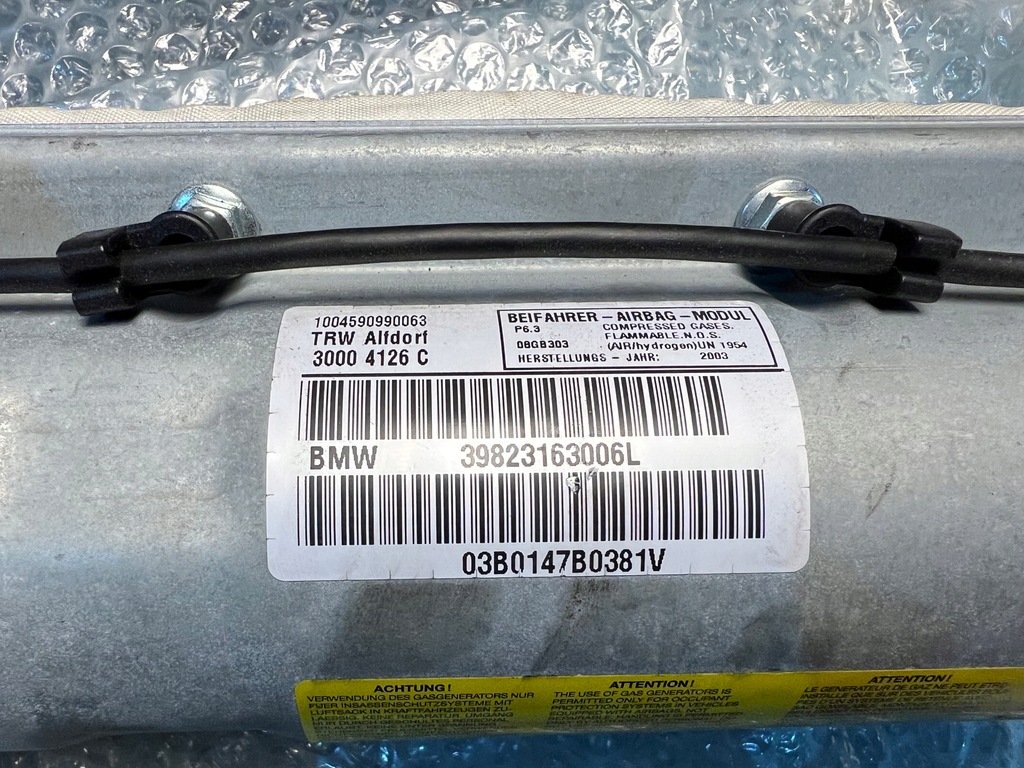 фото №14, 30004692b подушка воздушная пассажира bwm e39 e38