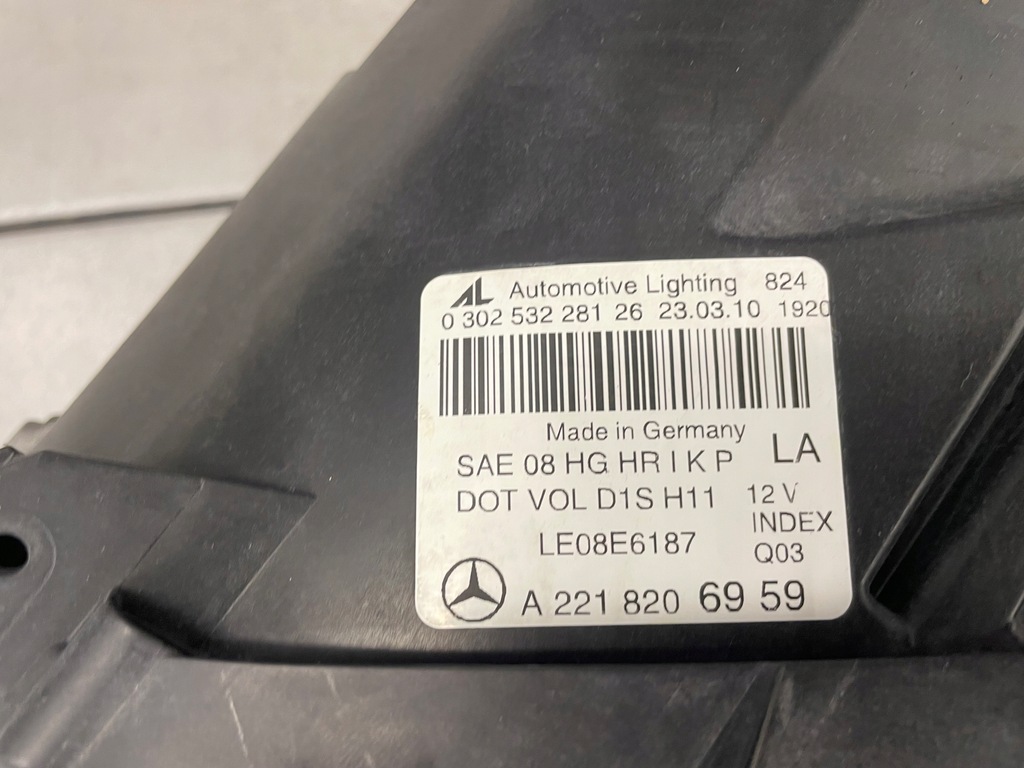 фото №14, Лампа лампи перед bixenon поворотний mercedes w221 lift повний