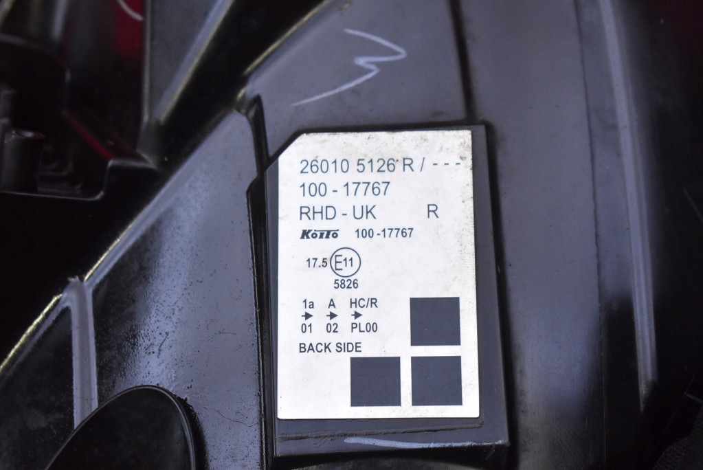 фото №7, Фара правий лампа перед uk 260105126r renault kangoo 2 ii lift 07-21