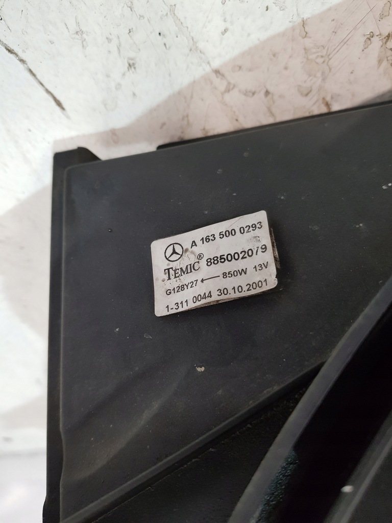 фото №7, Вентилятор радиатора a1635000293 mercedes ml w163 2.7 cdi