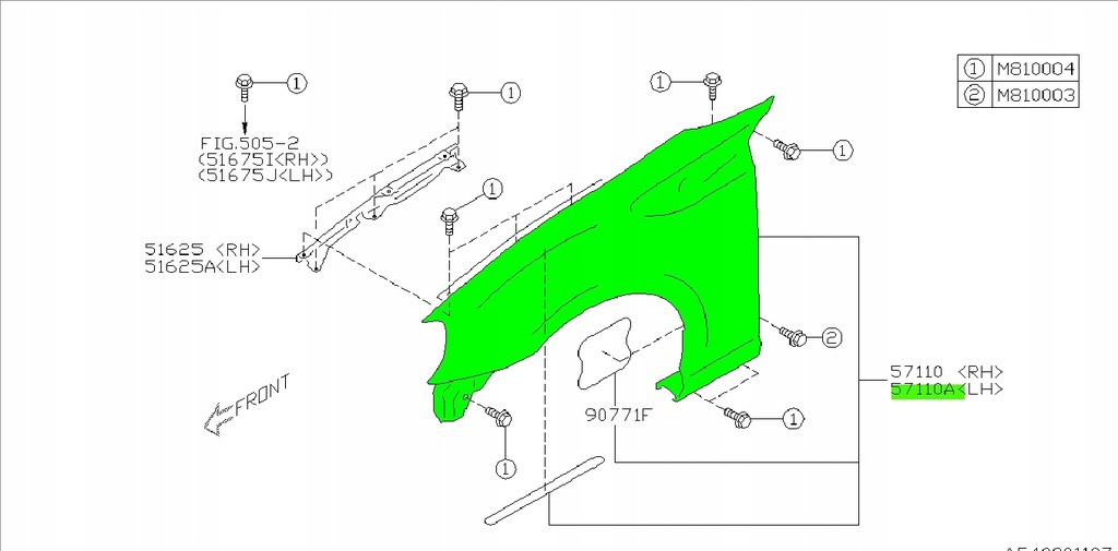 фото №16, Крыло передний левый subaru brz toyota gt 12-