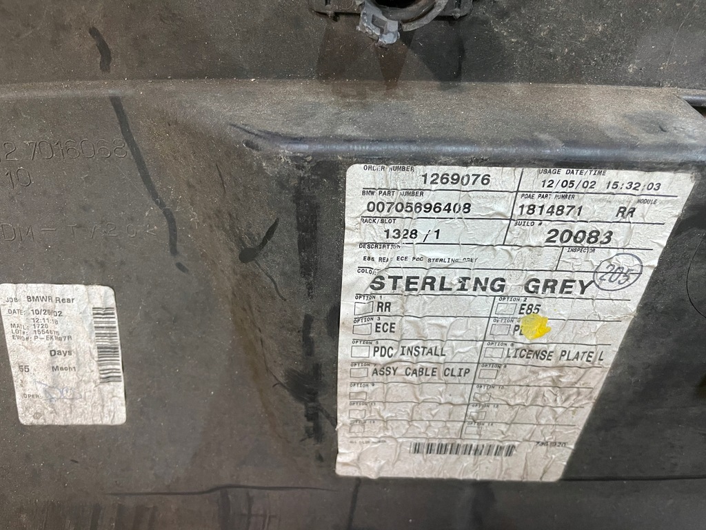 фото №9, Бампер задняя pdc bmw z4 e85