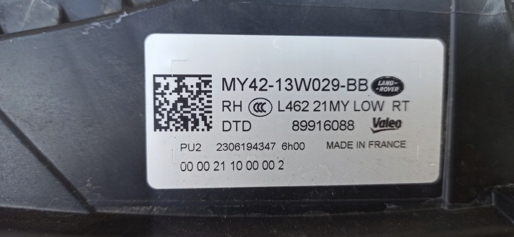 фото №14, Land rover discovery l462 5 v 2016- лампа правый перед full led matrix euro