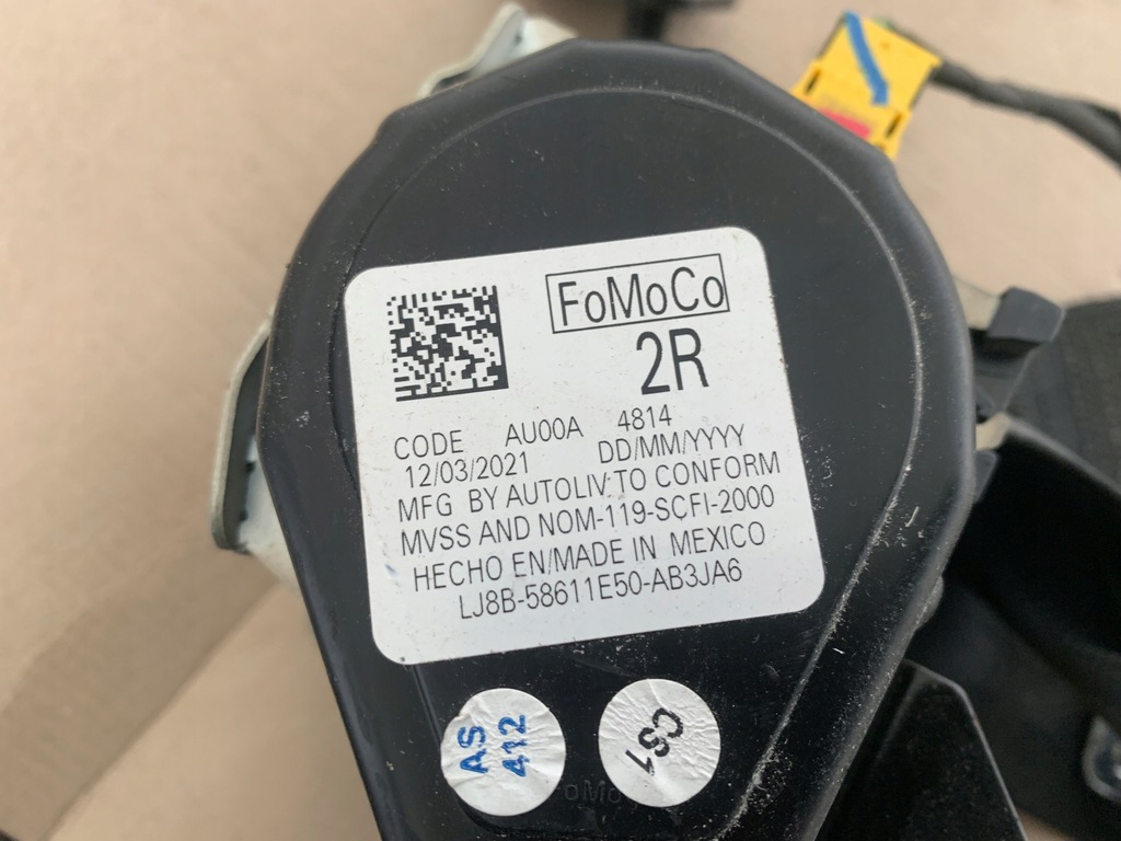 фото №11, Ford mustang mach-e rwd 2021r pas ремни безопасности задняя задние левый правый