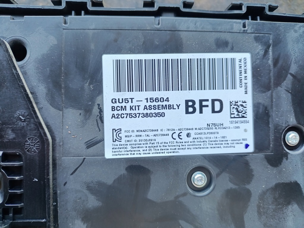 фото №5, S-max 2 mondeo mk5 galaxy mk4 модуль комфорта bcm gu5t-15604-bfd