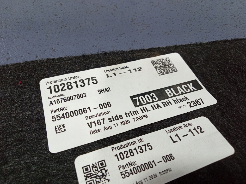 фото №8, Mercedes gle w167 обивка багажника обшивка правый a1676907003