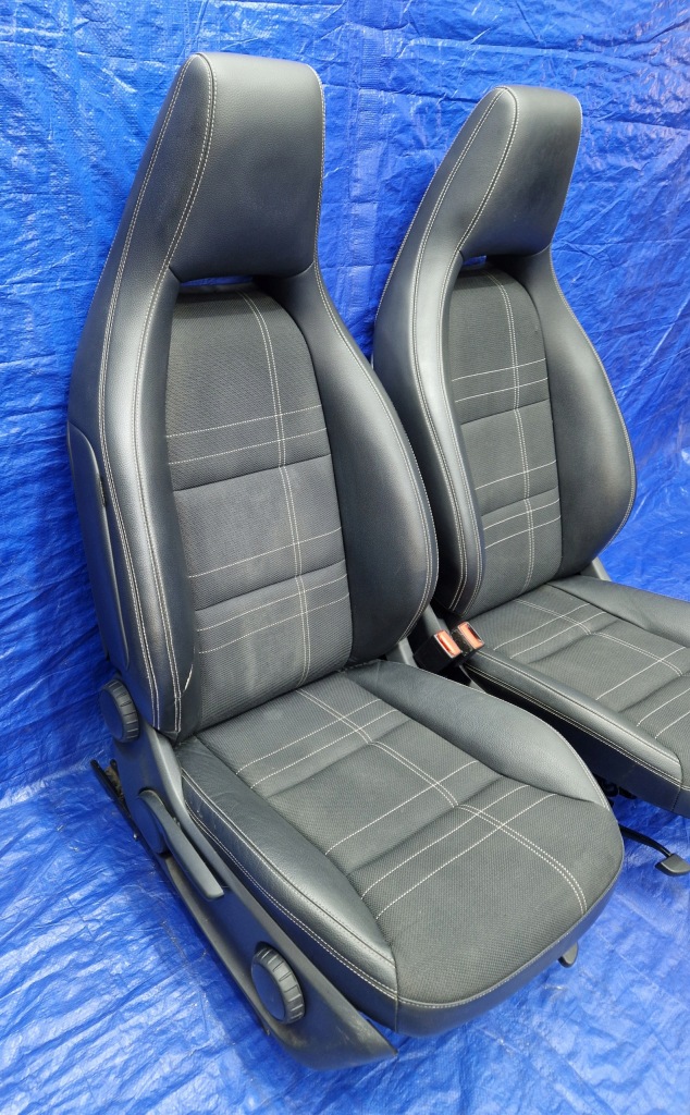 фото №7, Mercedes w176 оригінальний набір салону сидіння ковшові заднє сидіння обшивки