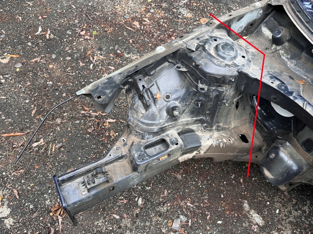 фото №1, Audi a3 8v lift sb hb чверть лонжерон права підкрилок правий