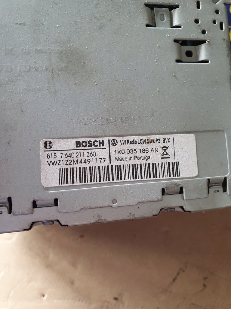 фото №3, Vw passat b7 10-14r радио cd радиопроигрыватель 1k0035186an