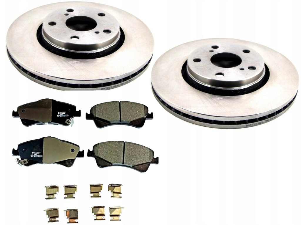 фото №1, Тормозные диски тормозные колодки перед toyota auris avensis verso