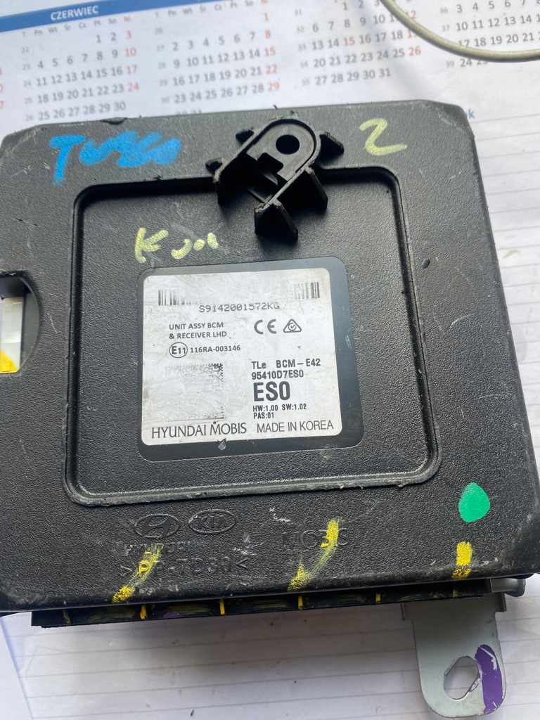 фото №1, Hyundai tucson 95410-d7es0 модуль блок керування