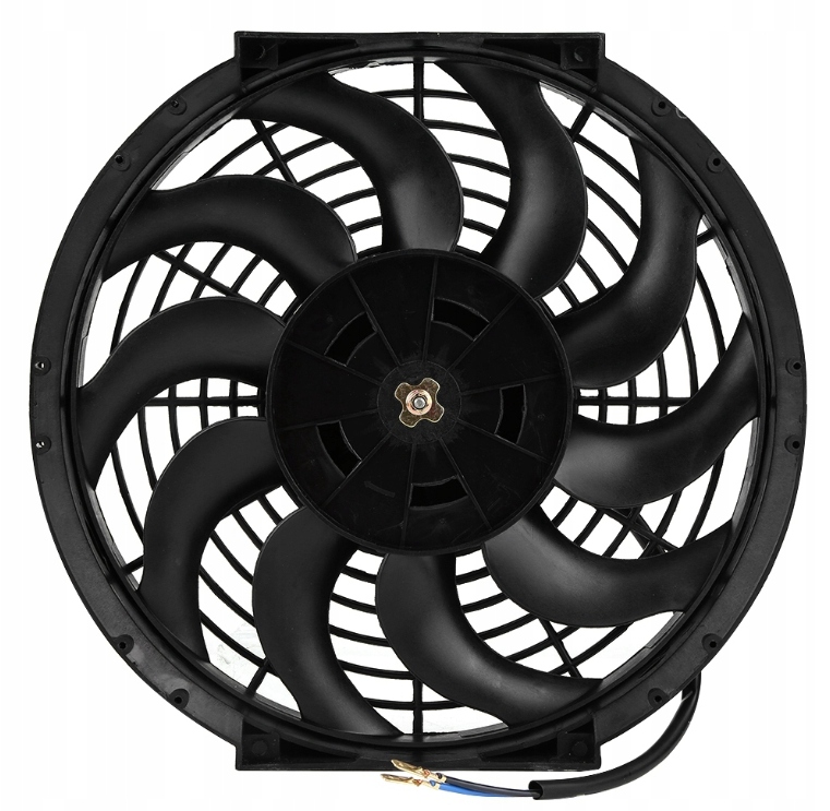 фото №10, Универсальный вентилятор радиатора 12v 80w чёрный