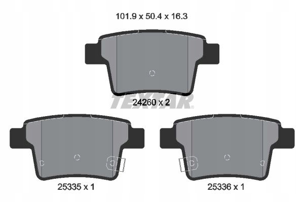 Купити Textar 2426001 гальмівні колодки гальмівні