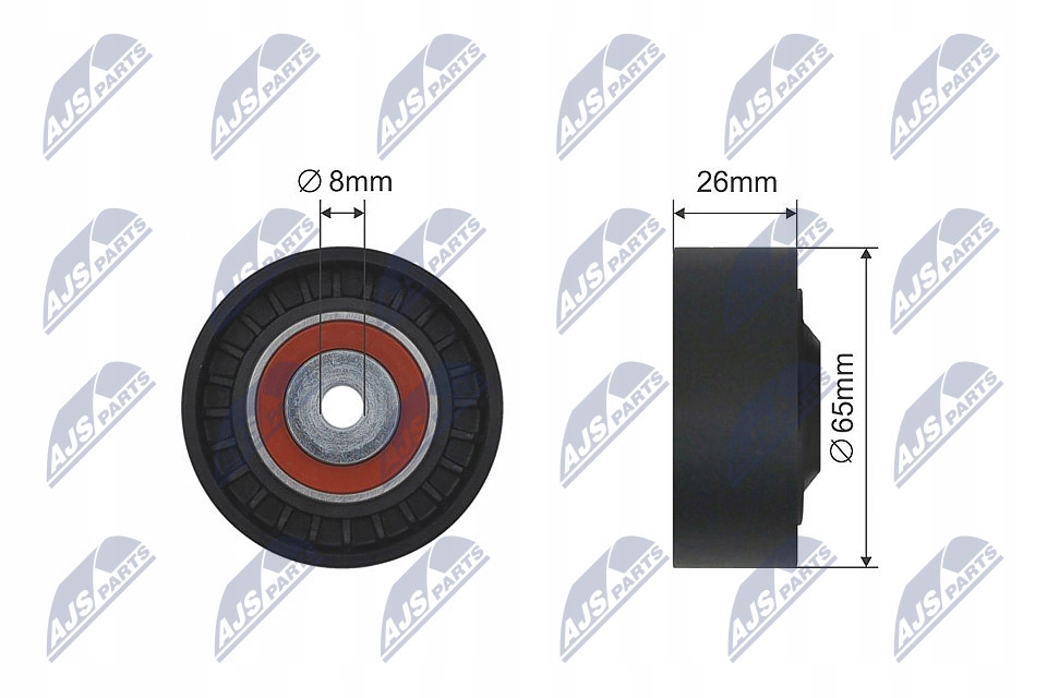 фото №6, Nty rnk-au-016 ролик направляющая / направляющая, ремень клиновой зубчатый