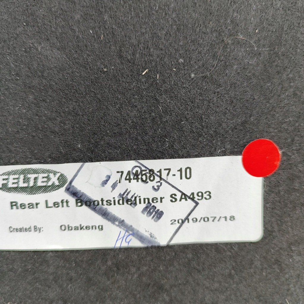 фото №6, Bmw x3 g01 2019 левая сторона обшивка / обивка / багажника