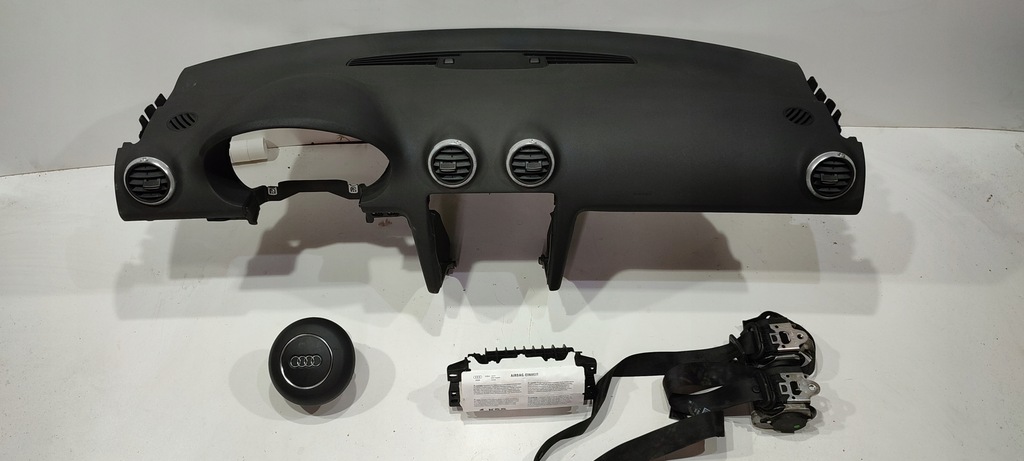 фото №6, Audi a3 8p панель приладів консоль подушка безпеки подушки безпеки ремені оригінал демонтаж