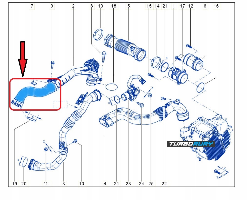фото №11, Труба turbo mercedes citan 108 109 cdi a6070900637