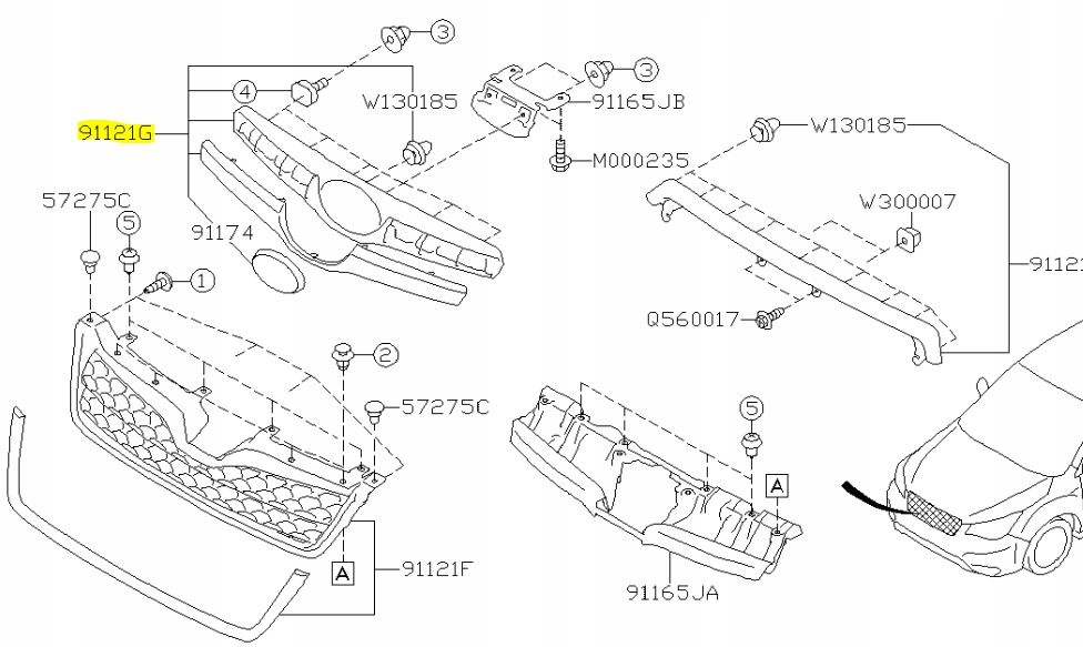 фото №2, Решётка радиатора logo subaru forester iv оригинал 2016-18