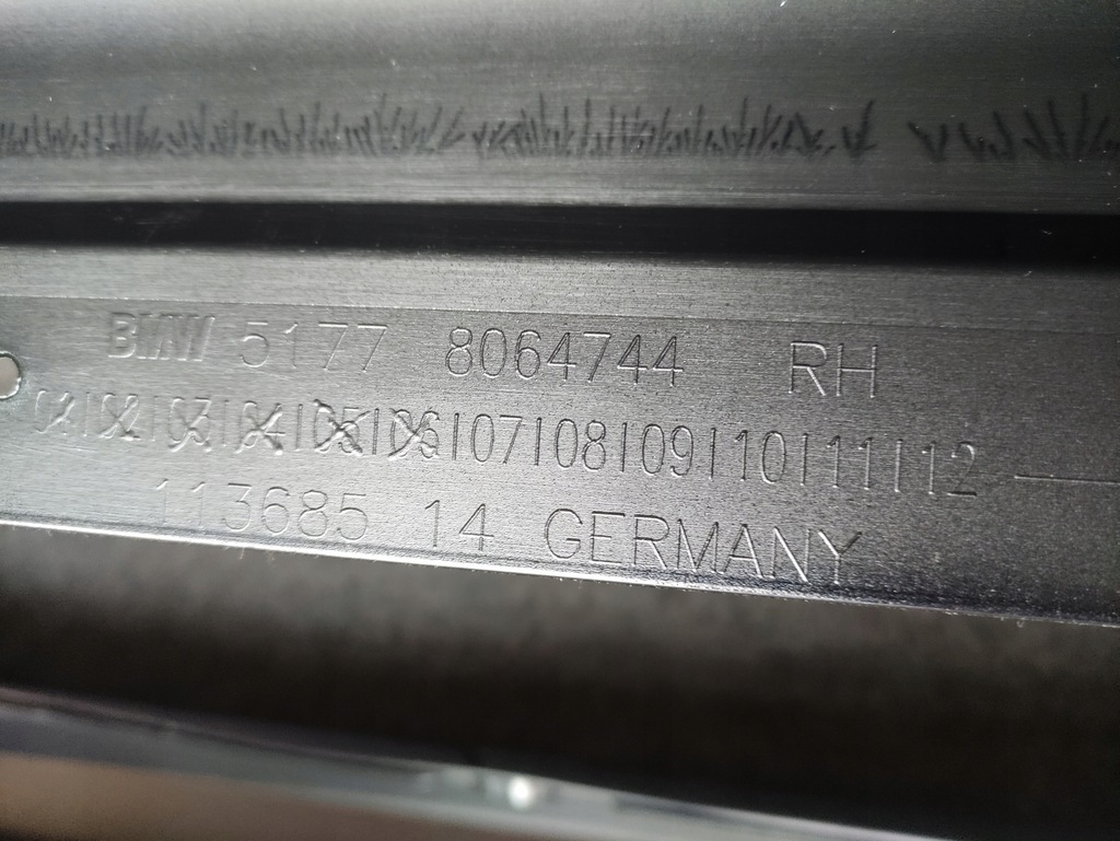 фото №8, Молдинг порог левая правая m набор bmw 5 g30 g31 f90 цвет 416