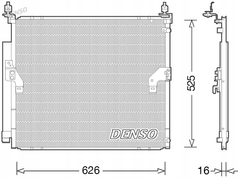фото №1, Denso dcn50034 конденсатор, кондиционер