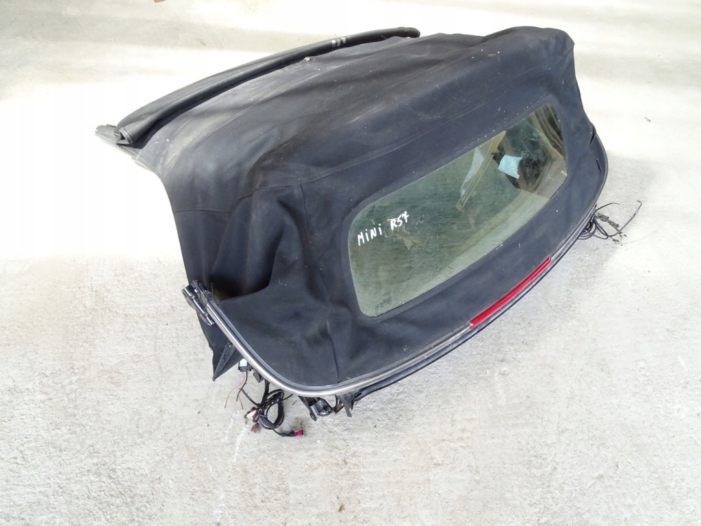 фото №5, Mini cooper one r57 cabrio 08r крыша складной стекло чёрный