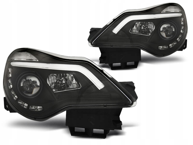 фото №1, Лампи фари opel corsa d 11-14 drl tube led black