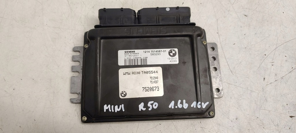 фото №1, Блок керування бортовий комп'ютер двигуна mini r50 1,6 16v