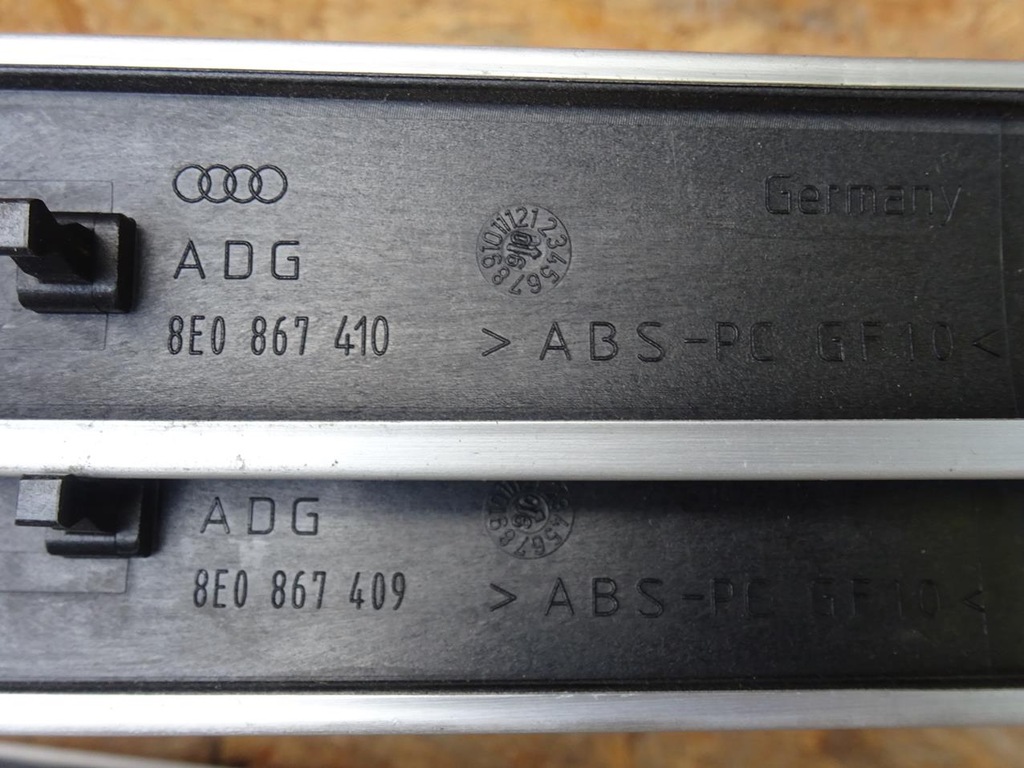 фото №11, Audi a4 b6 b7 sedan kombi накладки декори двері рамка алюміній s-line