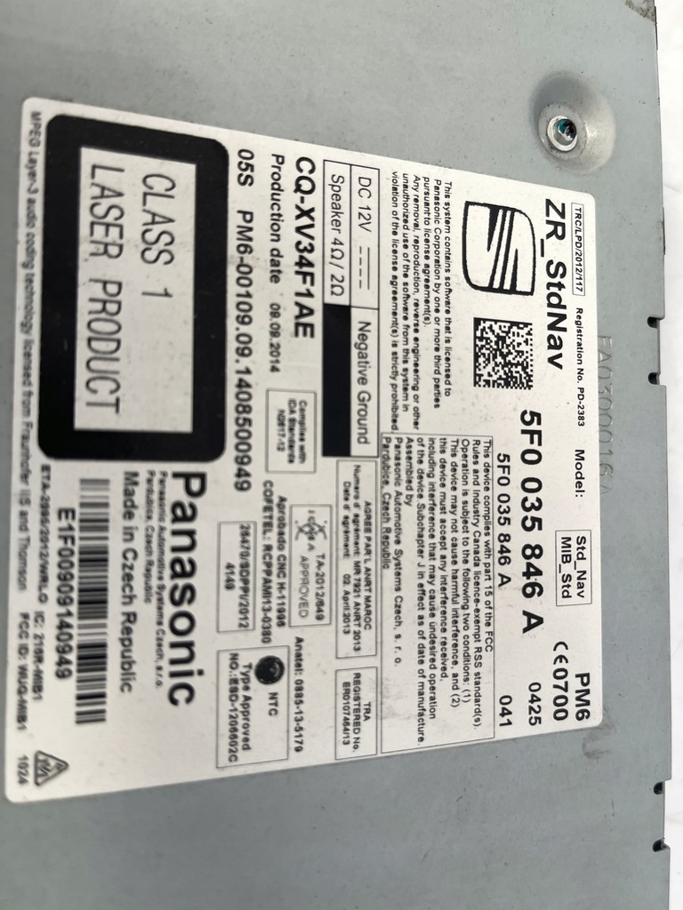 фото №6, Зчитувач дисплей navi seat leon iii 5f0035846a 5f0919603a