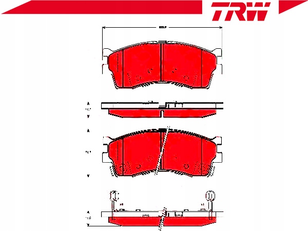 фото №3, Trw gdb3285 набір гальмівних колодок гальмівних, гальма дискові