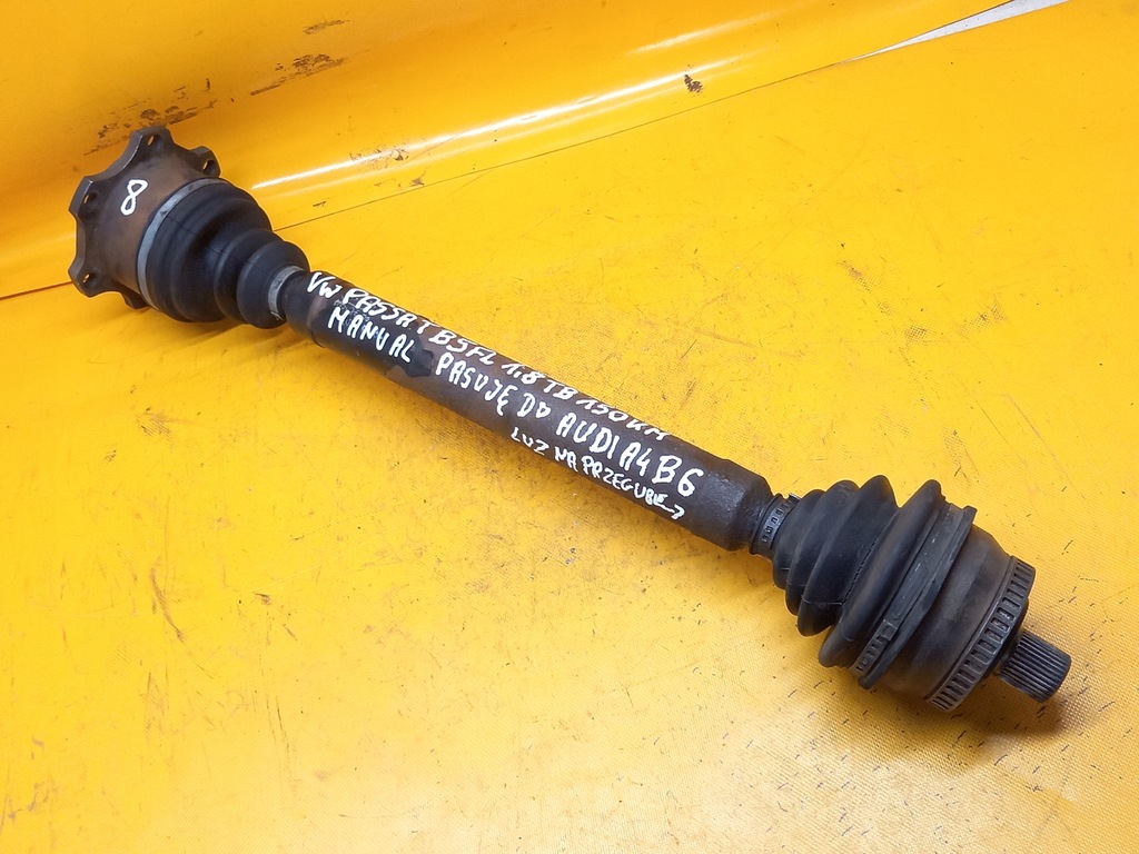 фото №8, Приводной вал audi a4 b6 1,8tb 01-05r 150km механическая коробка передач