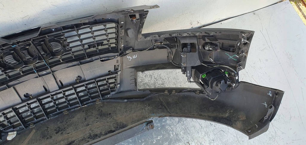фото №13, Audi a8 d3 4e lift 05-07 бампер перед передний 4e0807437aa