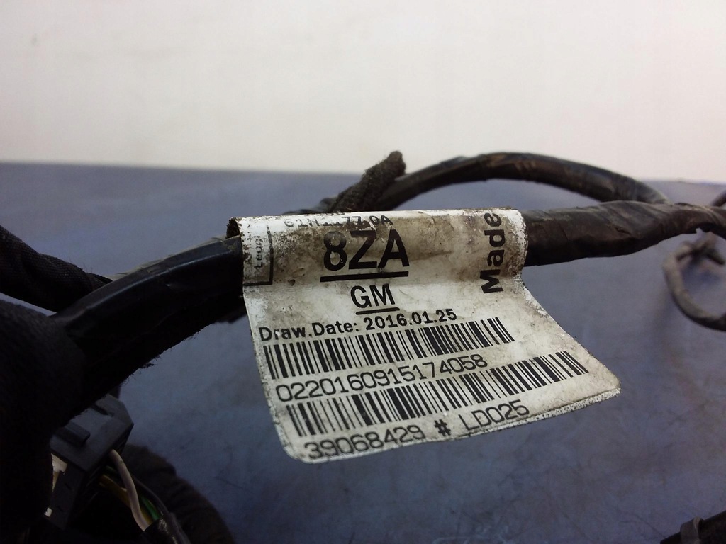 фото №7, Opel astra k джгут електропроводка двері правий перед