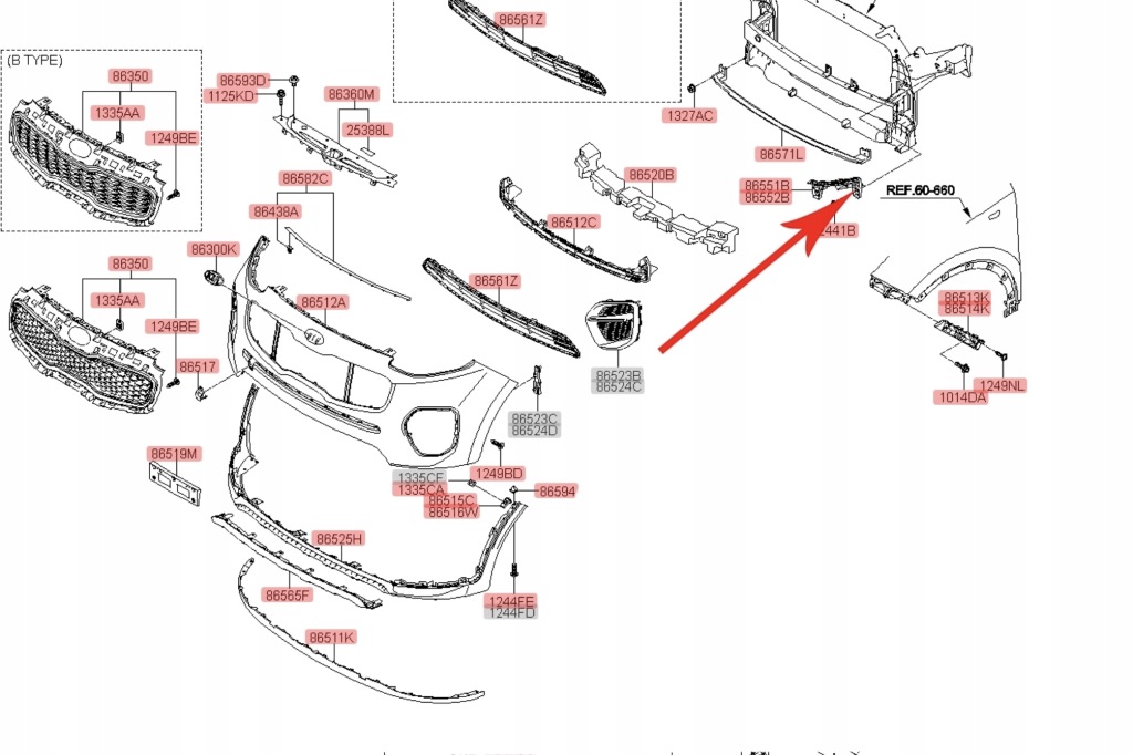 фото №5, Напрямна перед лівий 86551-f1000 kia sportage iv