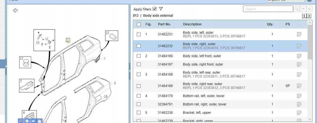фото №8, Четверть правая передняя volvo xc60 ii 246 31462232 2.0l бензиновый 187kw