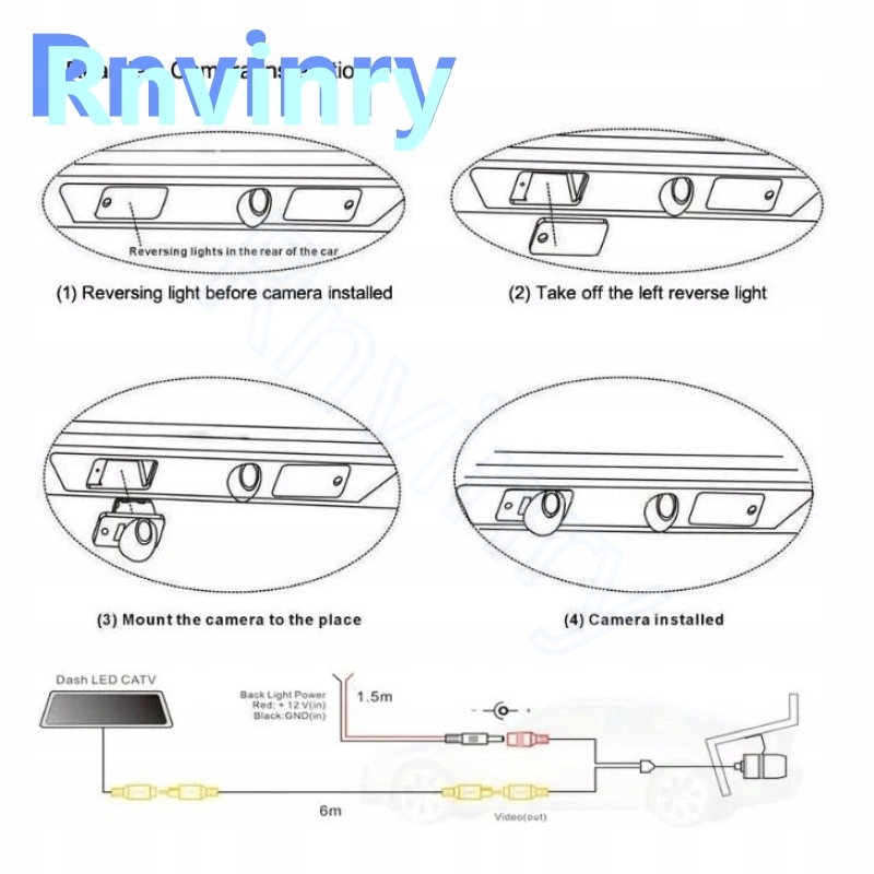 фото №13, Камера заднего вида автомобиля rnvinry do kia k5 optima cerato do hyundai i40 sed