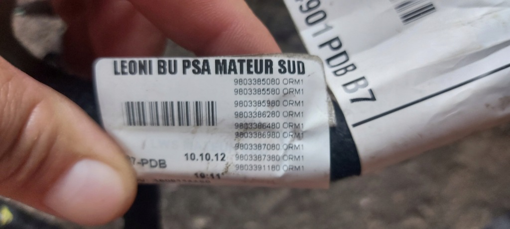 фото №5, Електропроводка панелі приладової панелі citroen c4 ii b7