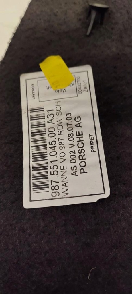 Porsche boxster 987 обшивка багажника 98755104500 в Україні