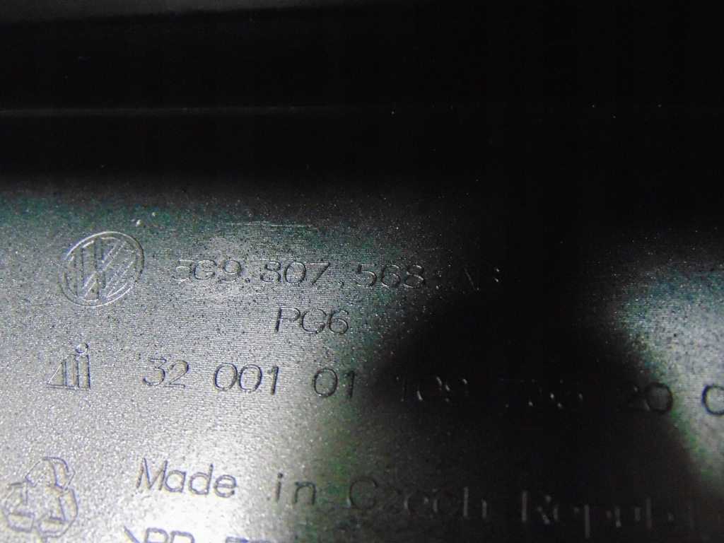 фото №15, Накладка бампера задняя диффузор vw golf vii r-line