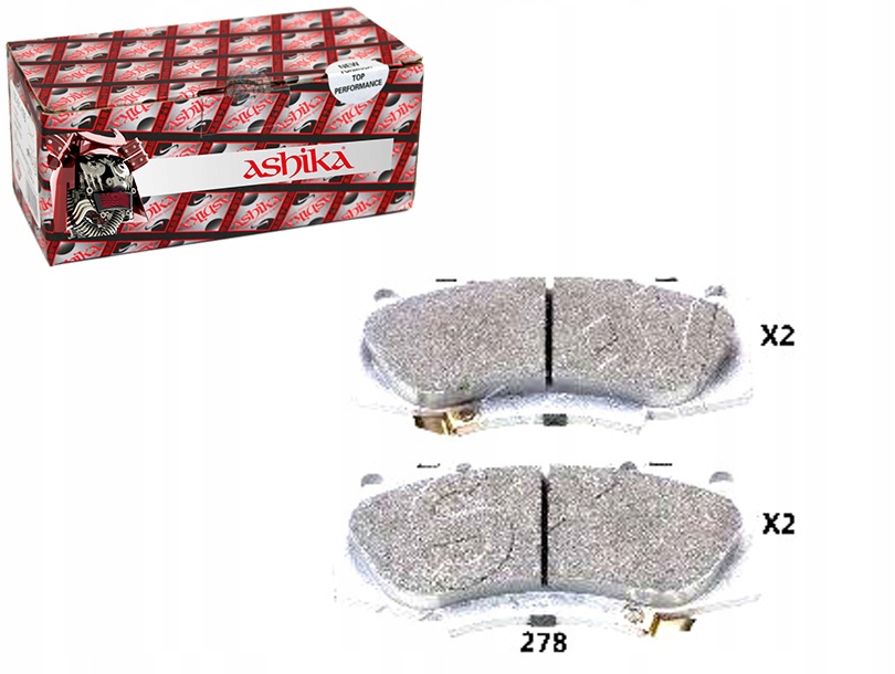 фото №1, Гальмівні колодки гальмівні toyota hilux 2.5d ashika