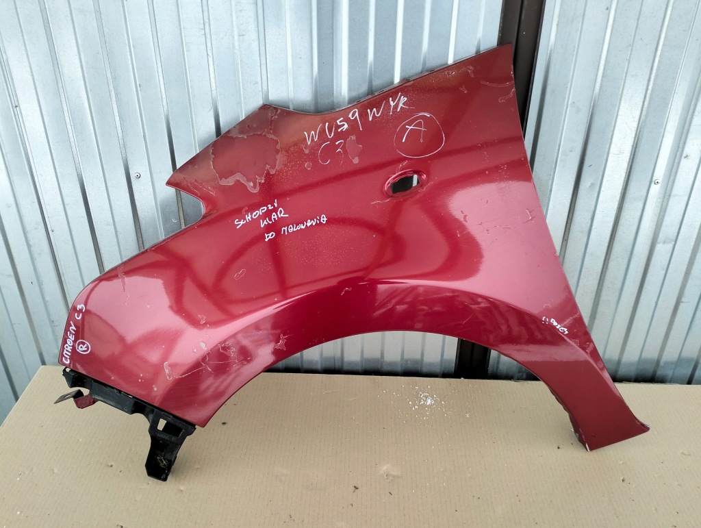 фото №1, Крила лівий перед citroen c3 picasso колір kjcc lata 2008-2012