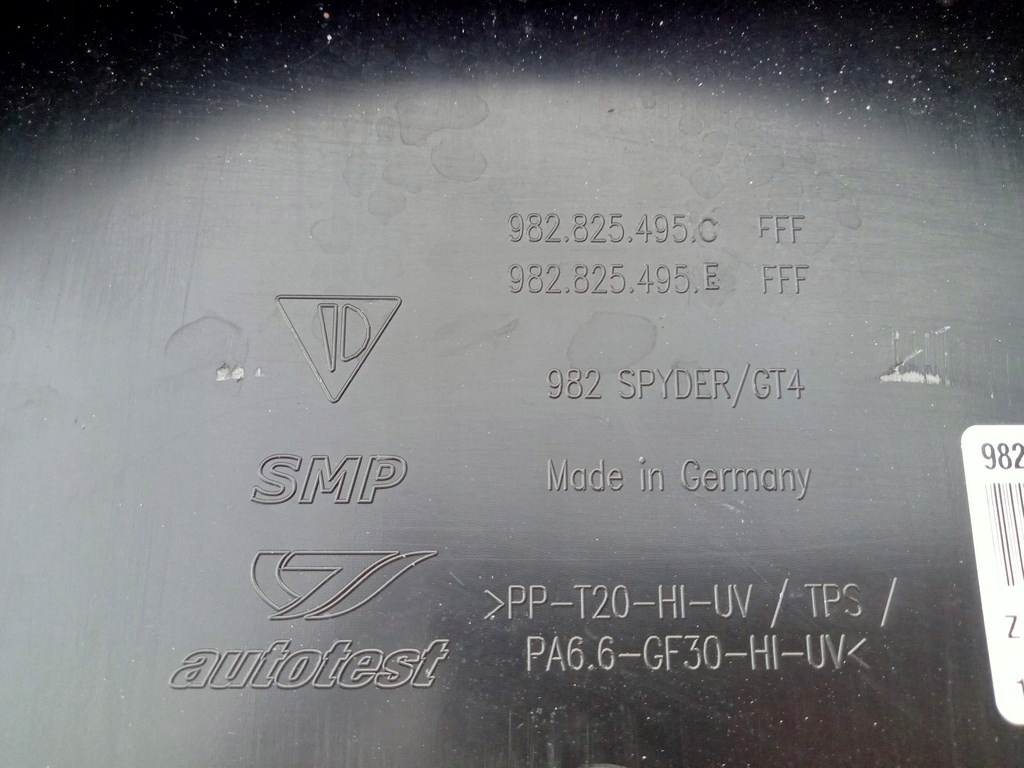 фото №11, Porsche boxster cayman 718 gt4 spyder спойлер дифузор 982825495c