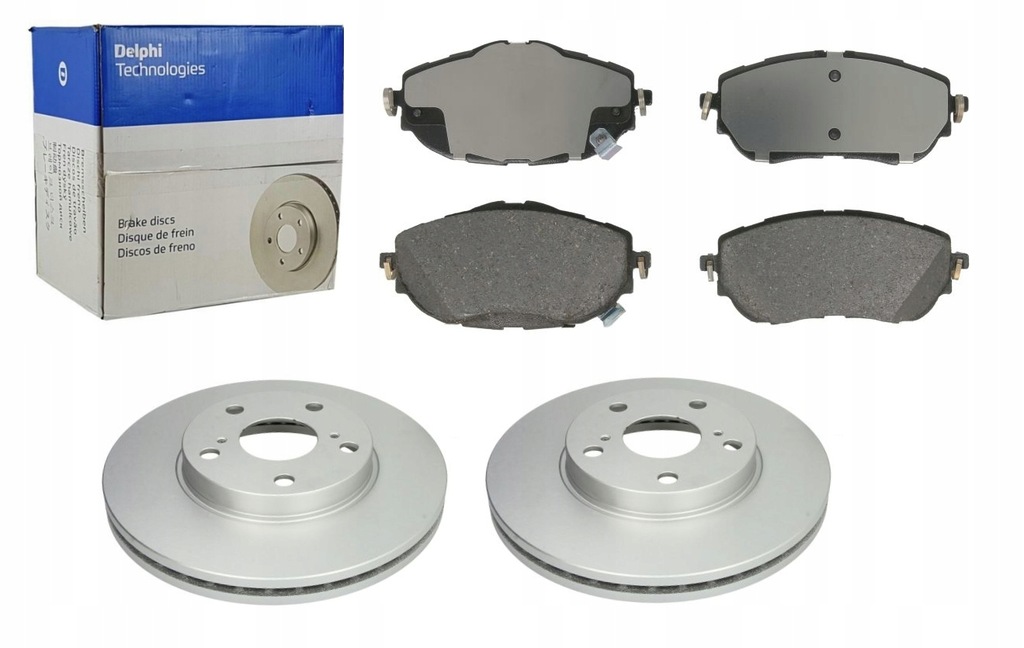 фото №1, Delphi тормозные диски+ тормозные колодки перед do toyota auris e18