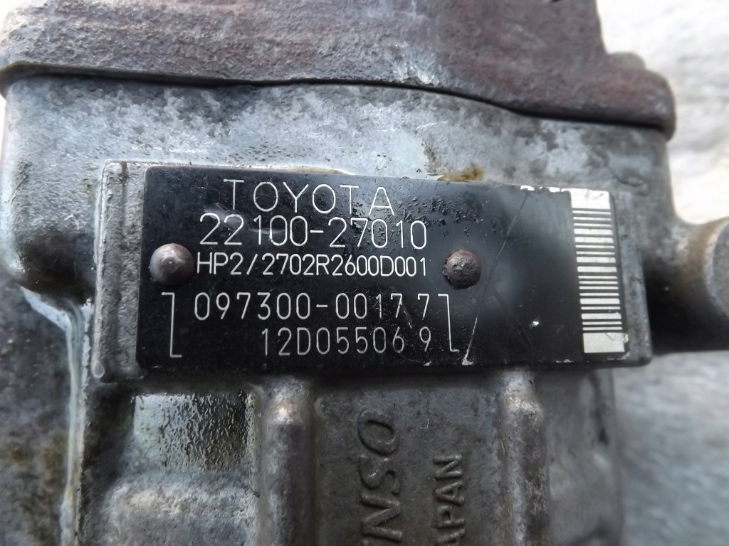 фото №10, Toyota corolla avensis verso 2.0 d4d насос упорскування 22100-27010