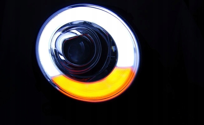 Фонари фары mini cooper r56 r57 06-14r хром led + двигатели бесплатно! Оригинал