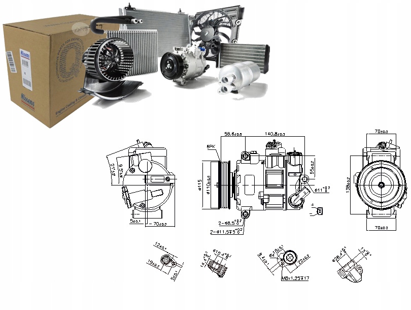 Nissens 890633 компрессор, кондиционер Киев