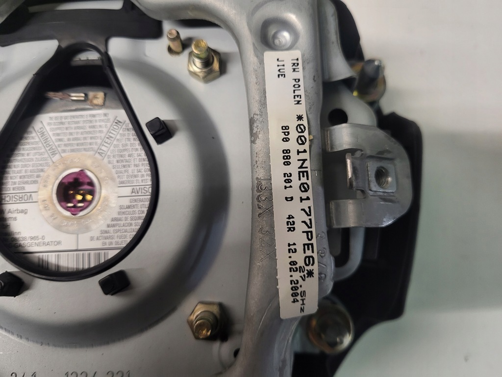 фото №6, Воздуховод подушка подушка безопасности audi a4 b6 комплект